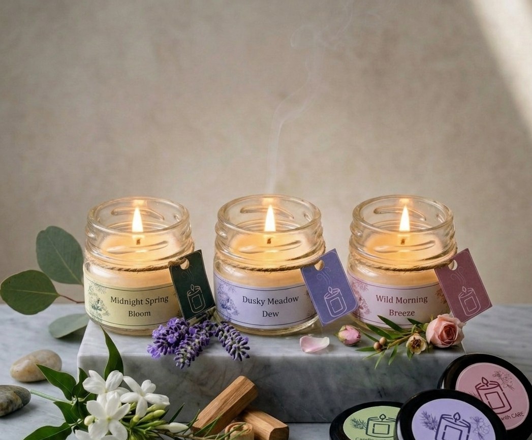 Candle with CARE Mini Jar Series (25g jars) - Image 1