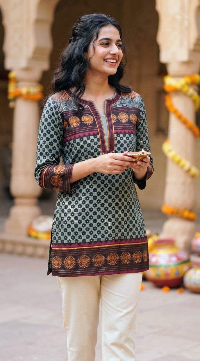 Aabha - Jacquard Top - Image 1