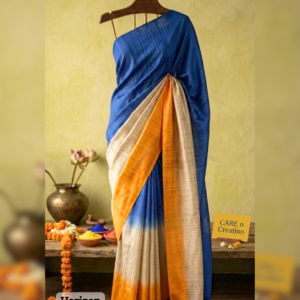 Tasar Tie n Dye Saree - HOLI - HORIZON