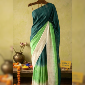 Tasar Tie n Dye Saree - HOLI - WOODLANDS