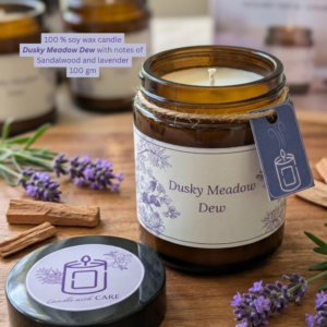 Candle with CARE - The Dusky Meadow Dew